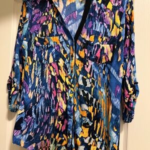 Colorful Abstract Women's Top